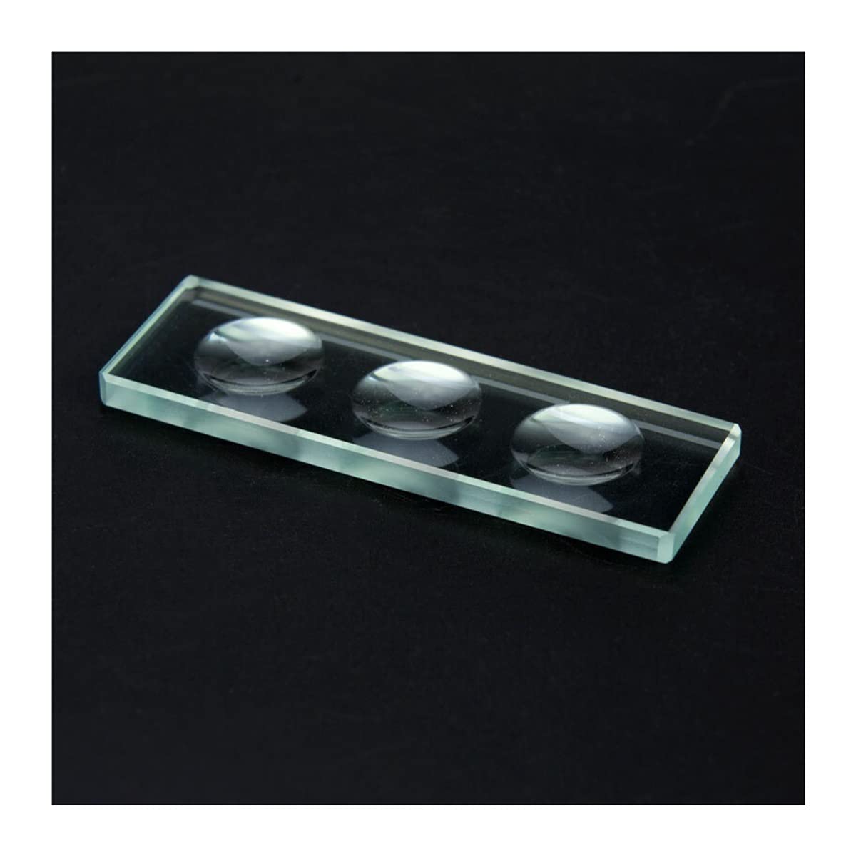 Accesorios para microscopios de Laboratorio 5mm Espesor Circular Circular Cavidad Cavidad Biológica Microscopio Diapositiva Vidrio óptico Múltiples pozos Opcional(3 Wells)