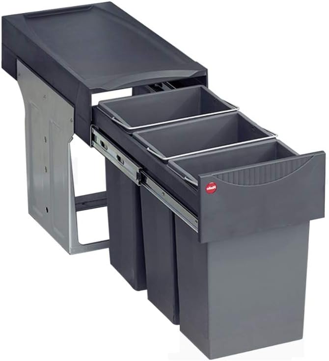 Cubo De Basura Cónico Con Tapa 5,6l - Verde Oscuro - Tendance