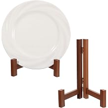 Wooden Plate Stands for Display 7 Inch Wood Plate Holders