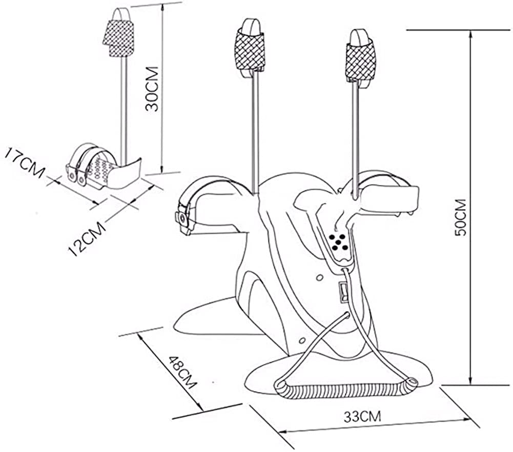 Dispositivo di Allenamento per la Riabilitazione Dispositivo per l'allenamento Portatile del Pedale Bicicletta Fisioterapia Pedale per Le Gambe Bicicletta Superiore e Inferiore