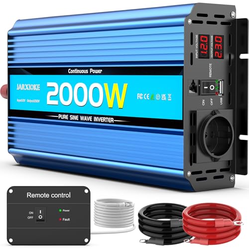 Inverter Auto 600W BYGD - Convertitore 12V To 230V Con USB E Prese AC