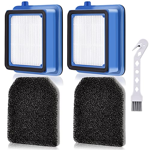 Filtro de repuesto para AEG ASKW1, QX6, QX7, QX8-2 aspiradora, filtro de repuesto para AEG QX8-2-anim QX6-1-400g aspiradora, 2 filtros premotor y 2 filtros higiénicos (con cepillo de limpieza) Cover