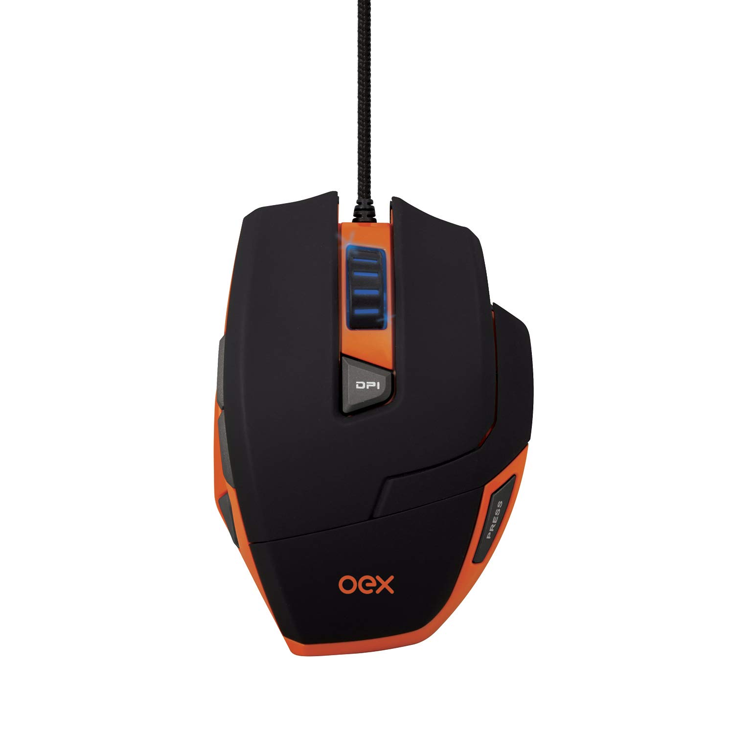Mouse Gamer Oex Hunter Ajuste De Peso Usb Até 3200dpi Ms303
