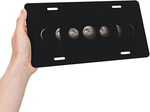 Miniatura 9 de Meikosks Placa de matrícula metálica para automóvil, placas decorativas de mariposa monarca del atardecer al amanecer, etiqueta de tocador, placa de