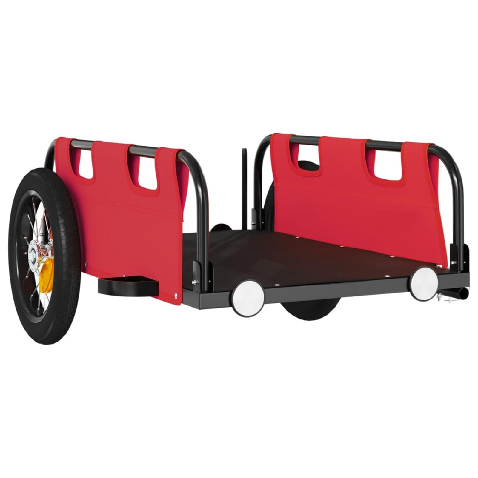 Fahrradanhänger Orange 25kg Stahl | Robustes Oxford-Gewebe, pulverbeschichtet, wetterfest, ideal für Transport