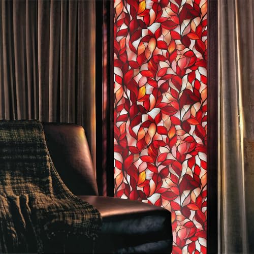 Vinilo adhesivo para ventana vidrio decorativo rojo 15.7x118 in miniatura 2