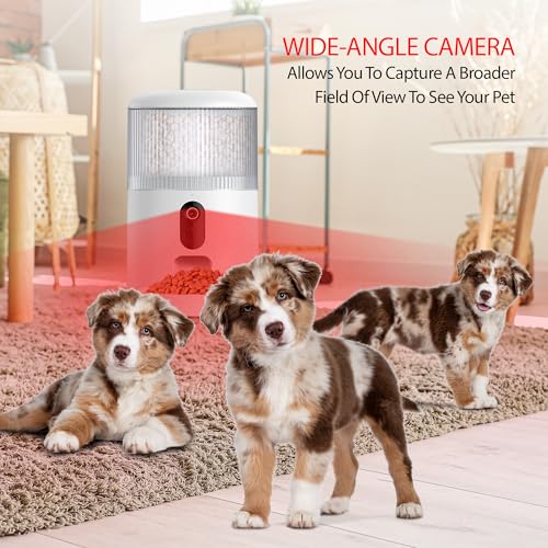 Energizer Smart Pet Feeder with 2K Video Camera, 5Ghz & 2.4Ghz Dual Band Wi-Fi, 2-Way Audio, Night Vision, 4L Food Capacity, Remote Feeding Dogs & Cats, Compatible with Alexa & Google, Records - image 2