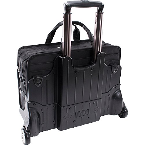 McKleinUSA P Series, Clinton, Tech-Lite Ballistic Nylon, 17" Nylon Patented Detachable -Wheeled Laptop Briefcase, Black (58445), One Size4