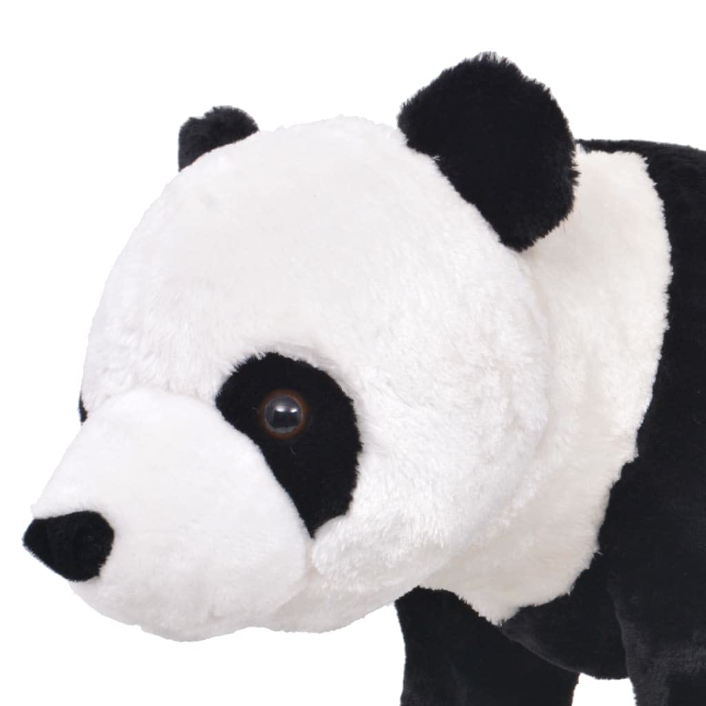 vidaXL Pluszowa panda, stojąca, czarno-biała, XXL