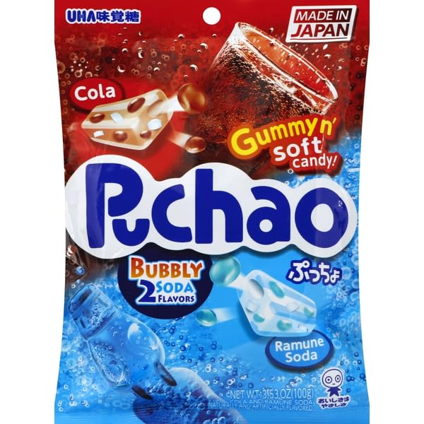 Uha Mikakuto Candy Puchao Bubbly Soda 3.53 onzas miniatura 1