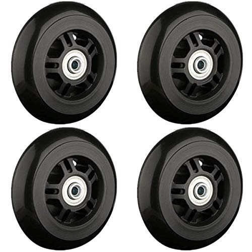 suitcase wheels,luggage wheel, (Set of 4) 84x26mm Back Mute Rubber Repair Replacement Luggage Wheel Suitcase Wheels Parts Spinner