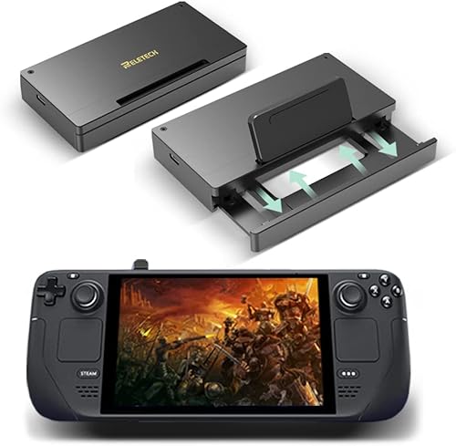 Miniatura 1 de Steam Deck Dock Station with Portable NVMe SSD 1TB Aluminum Stand Hub HDMI 4K USB C USB3.2 PD Charger for SteamDeck Console