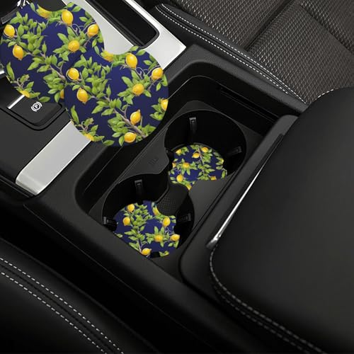 Portavasos para carro universal 2 pcs caucho negro miniatura 1