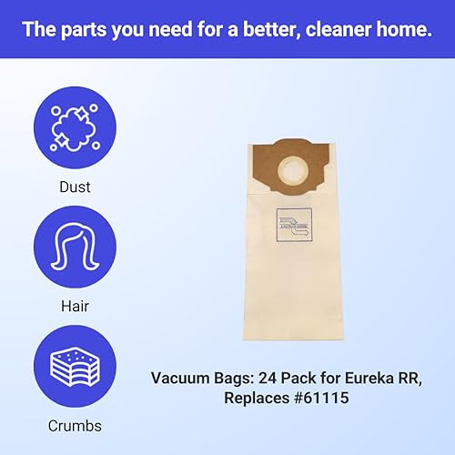 Miniatura 2 de VacBagsUSA - Bolsas de repuesto para aspiradora Eureka tipo RR de 2 capas, 24 unidades