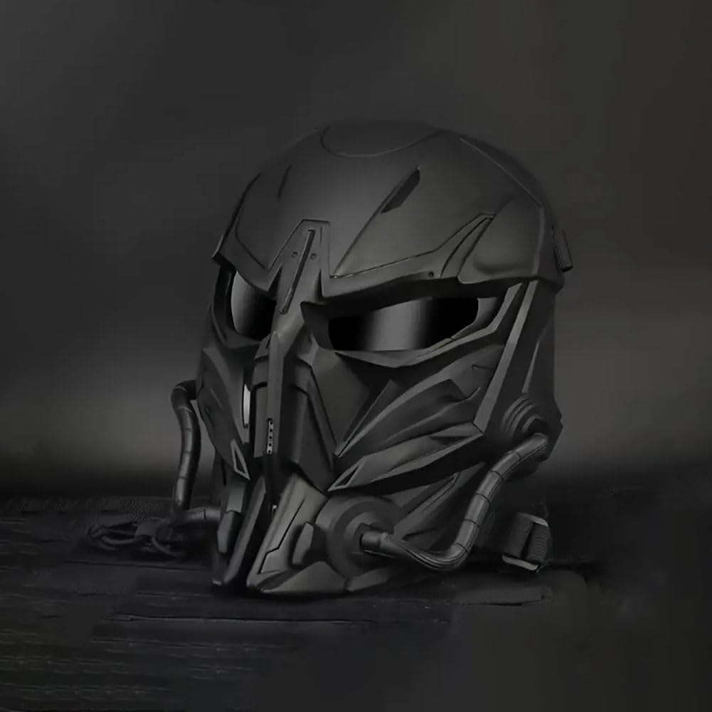 Tactical Full Face Mask - Maximum Protection for Paintball,Hunting Outdoor Activities-Perfect for Cs Wargame,Cosplay,Photo Props,Bar Club Rave Party Supplies,Collection,Halloween Festival Accessories