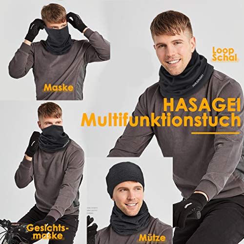 HASAGEI Loopschal Winddicht Multifunktionstuch Winter Fleece Neckwarmer Herren Loop Schal Damen Halstuch Warm Halten Sportschal Halswärmer für Skifahren Fahrrad Jogging - Image 8