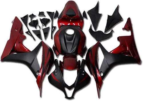 Miniatura 1 de NT FAIRING Rojo negro carenado apto para HONDA 2007 2008 CBR600RR CBR 600RR nuevo molde de inyección ABS plásticos carrocería kit cuerpo marco