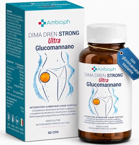 Drenante Forte Dimagrante con Bromelina Forte Drenante per Gambe Leggere