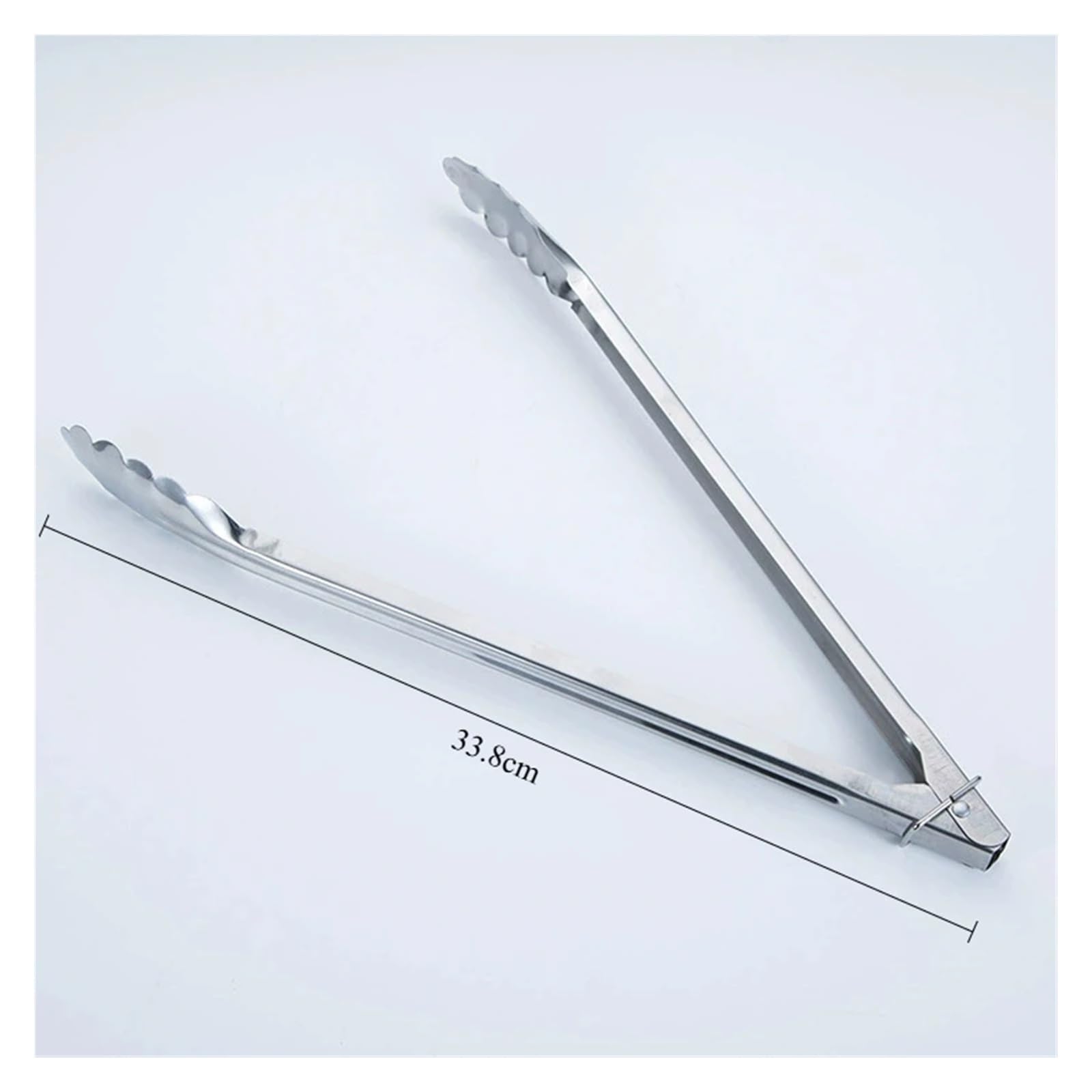 Pinzas for alimentos de acero inoxidable, pinzas for barbacoa, carne, ensalada, pan, pastelería, herramienta de cocina for Buffet, accesorios de utensilios de cocina(D)