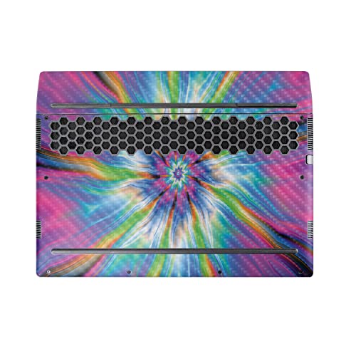Image of MightySkins Carbon Fiber Skin Compatible with Alienware M17 R5 (2022) Full Wrap Kit - Prismatic Vortex | Protective, Durable Textured Carbon Fiber Finish | Easy to Apply | Made in The USA