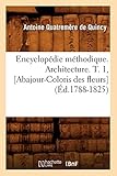  A., Q: Encyclopédie Méthodique. Architecture. T. 1, [abajour (Arts)