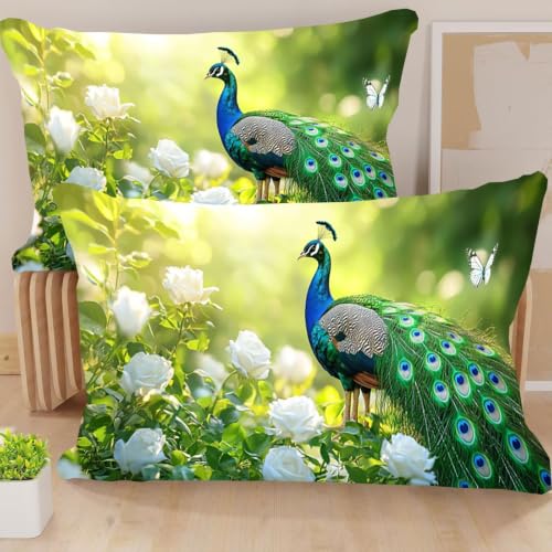 Coussin de luxe effet lin taie décorative 40x60 cm haut de gamme - 5