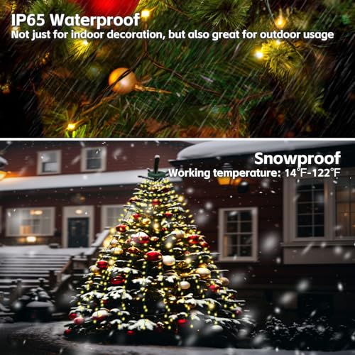 Luces de Navidad LED para árbol interior y exterior miniatura 4