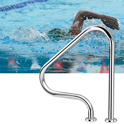 Baranda para piscina de acero inoxidable 304 80 cm miniatura 1