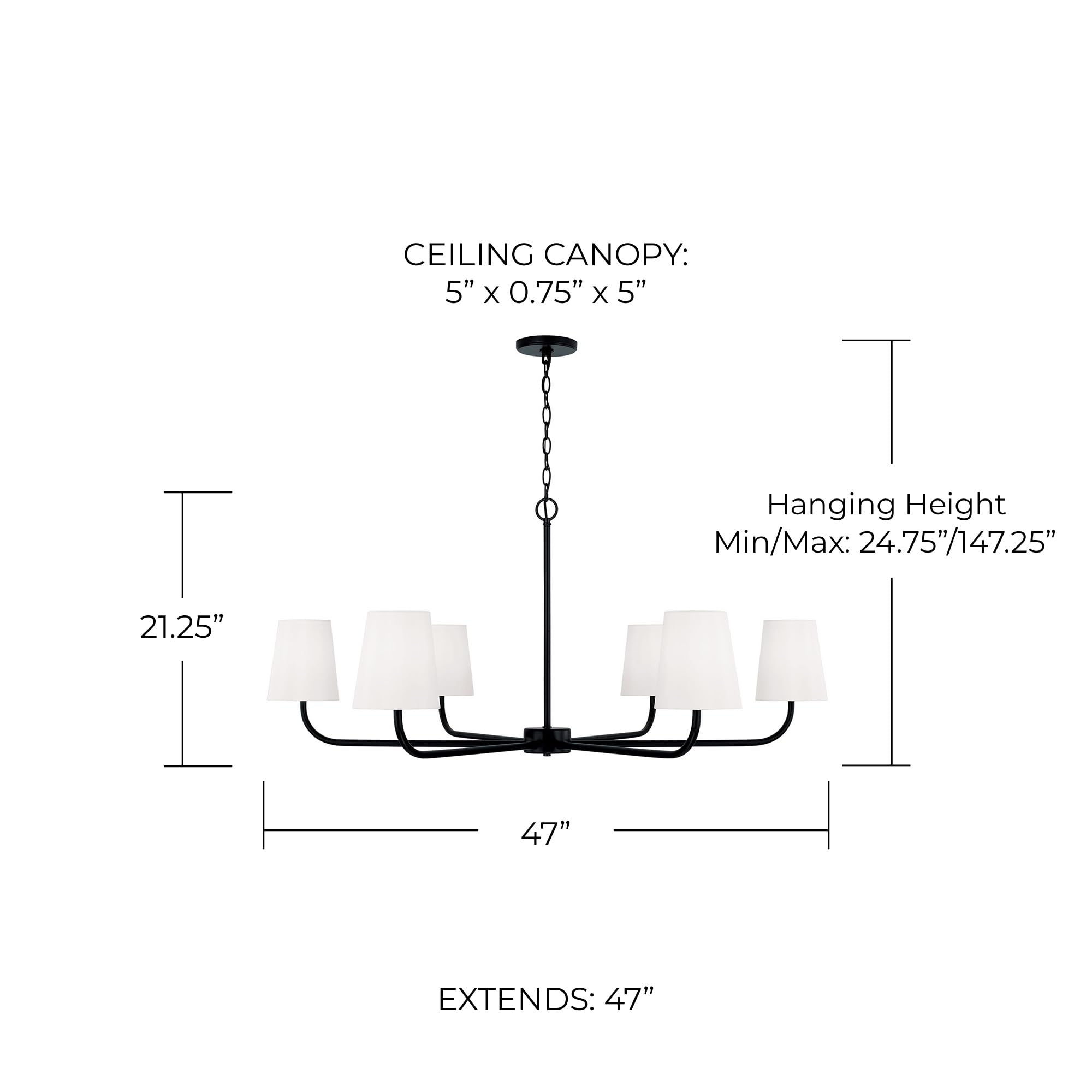 Capital Lighting 449461MB-706 Brody Transitional White