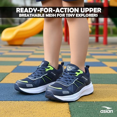 Image of ASIAN Adventure-52 Kids Shoes | Lightweight Sporty Kicks, Breathable Running Shoes, Secure Fit with Memory Foam Technology, Durable Grip Outsole | Stylish Sports Shoes for Boys & Girls