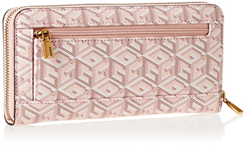 Image of Guess Women Monogram Rose Laurel Zip Around Wallet