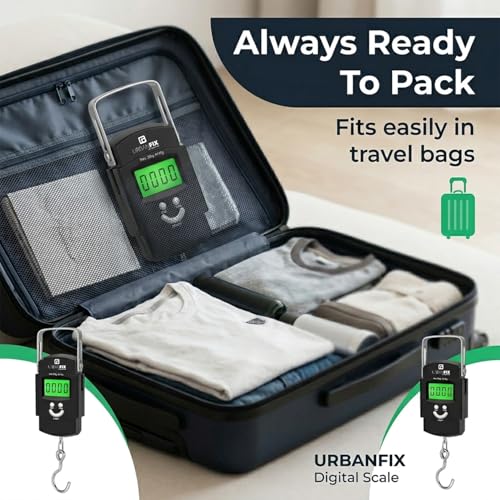 Image of Electronic 50Kgs Digital Luggage Weighing Scale - Black | Bag Weighing Scale for Luggage | Spring Balance | Weight Machine for Luggage
