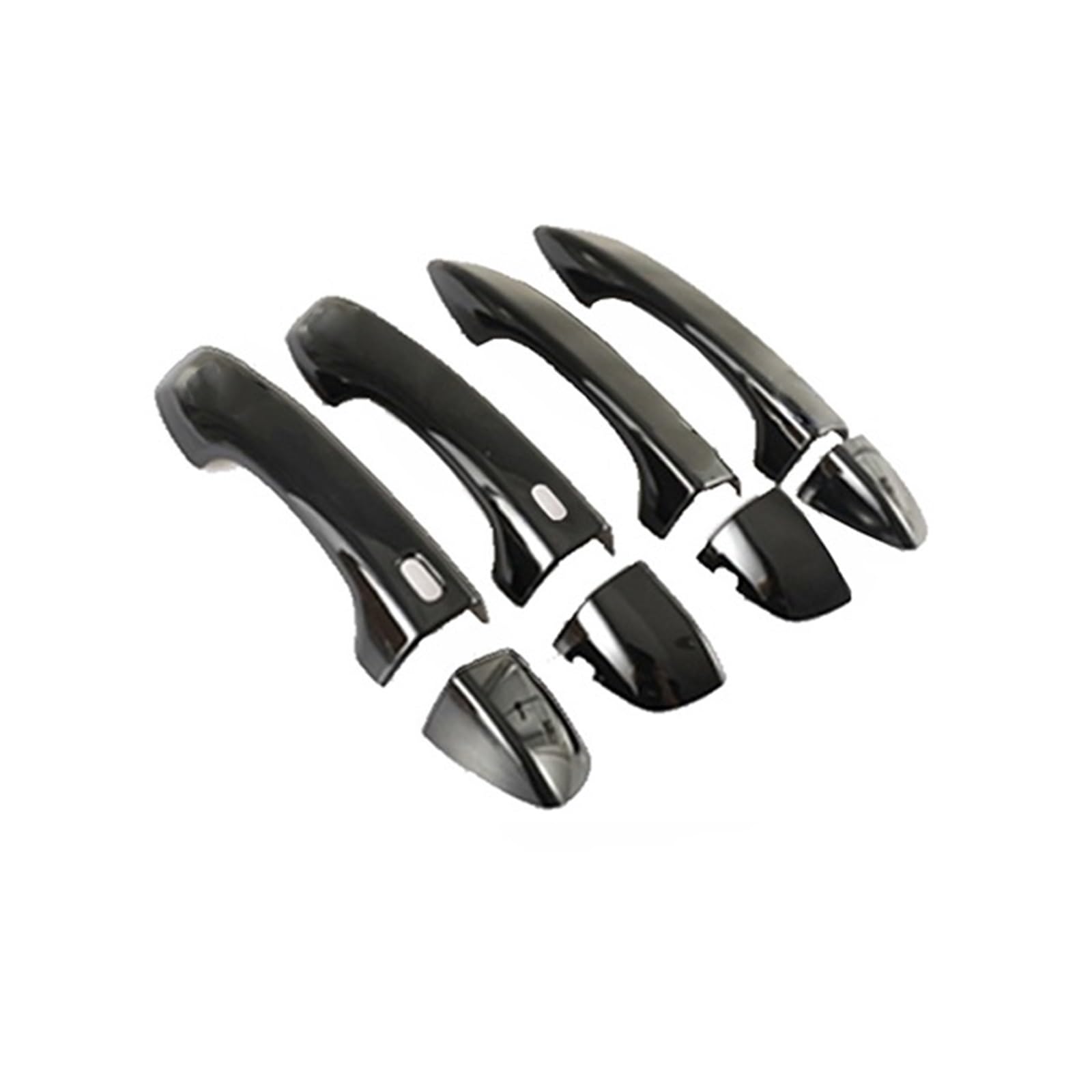 Drezzo 4Handle 2 Buttons Car Exterior Door Handle For Vw For Tiguan Mk2 Ad Bw 2016-2022 Door Handle Cover Stickers(4Handle 2 Buttons)