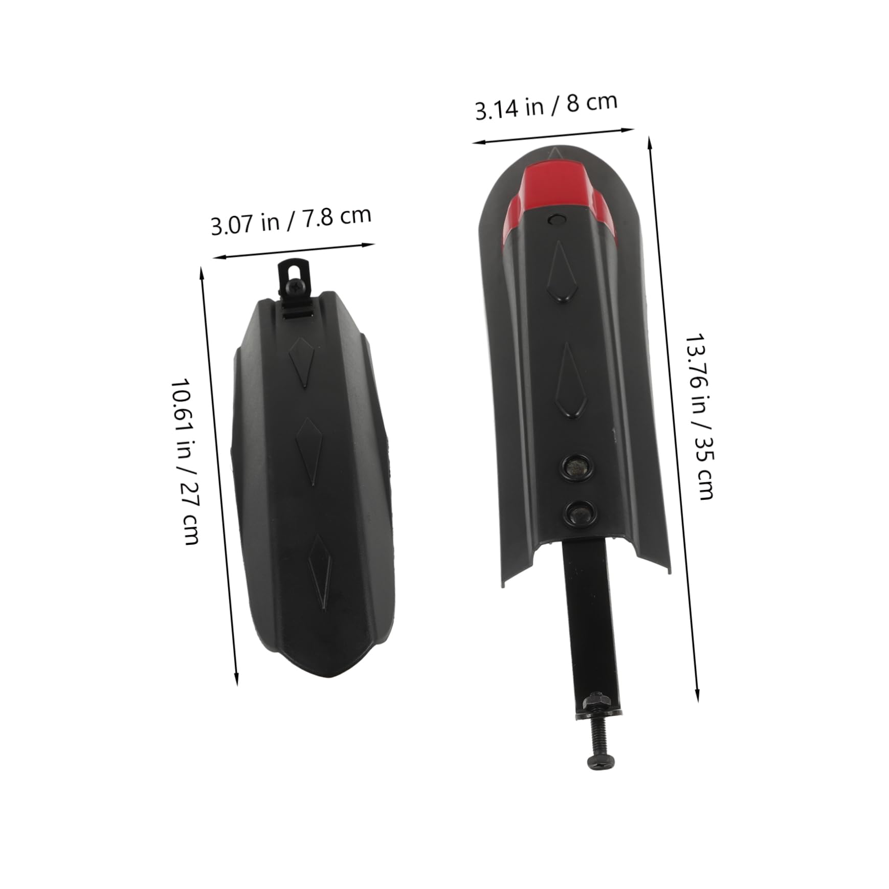 ifundom 1 Set Sturdy Cycling Mudguard Practical Front and Rear Bike Mud Flaps for Road and Mountain Bikes Easy Installation Protective Against Mud and Splashes