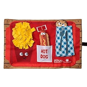 Outward Hound Nina Ottosson Activity Matz Fast Food Fun Game Plush Dog Puzzle Mat