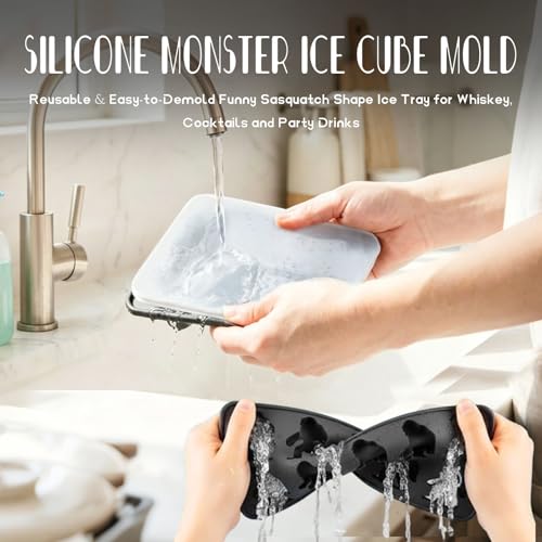 Molde para hielo Bigfoot de silicona, 6 cavidades miniatura 4