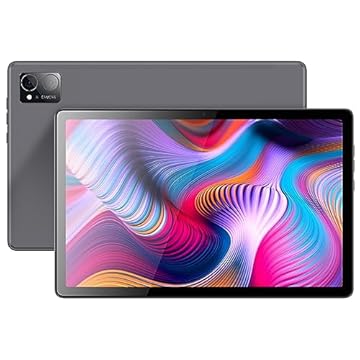 Tablet de 10,36 polegadas, Tablet Android 12, 8GB RAM + 256GB ROM, Processador de 8 núcleos, Tablets Wi-Fi Certificados Google, Câmera 5MP + 13MP, 6000mAh, Cinza
