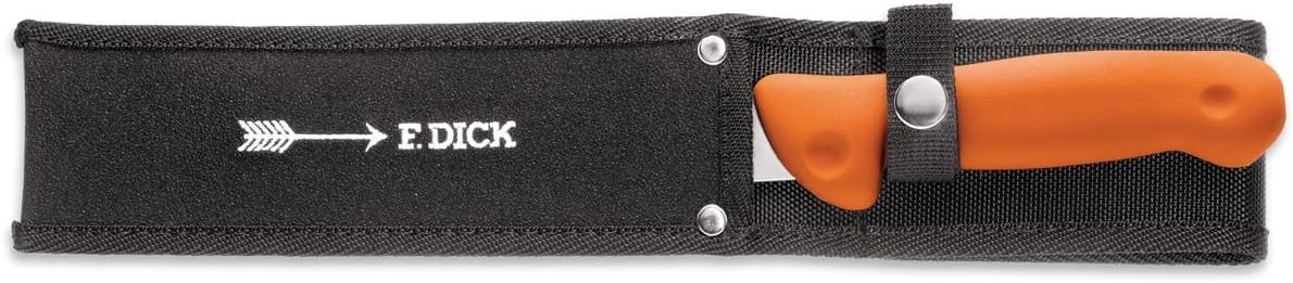 F. DICK Coltello per la caccia MagicGrip (lama da 15 cm per sventrare, acciaio inox X55CrMo14, con fodero) 8264115-53