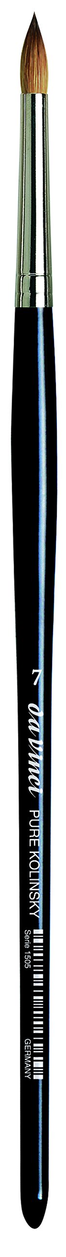 da Vinci Watercolor Series 1505 Maestro Paint Brush, Extra Short Retouch/Spotter Kolinsky Red Sable, Size 7 (1505-07)