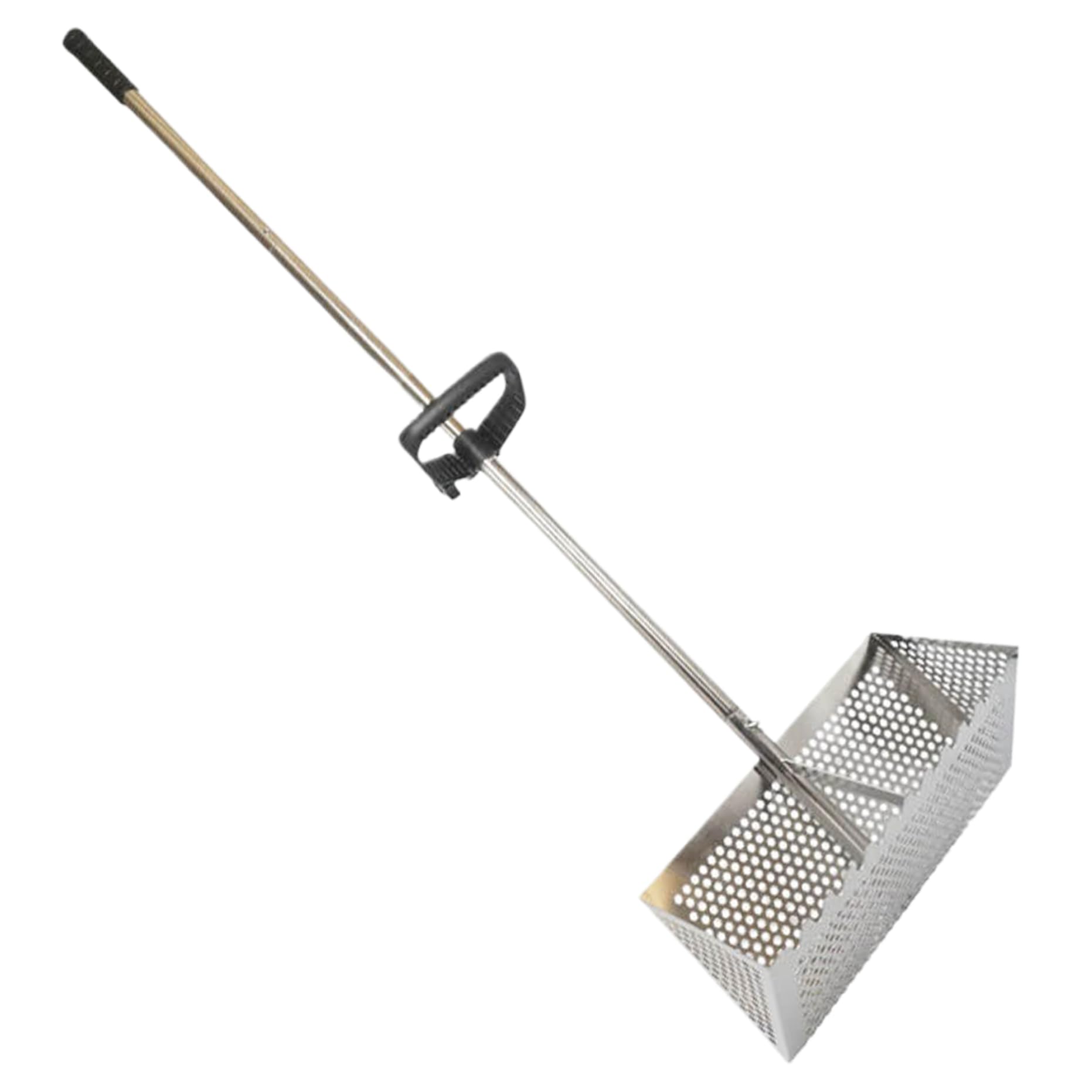 i grabie do pcheł 51,2'' ze stali nierdzewnej sześciokątne i grabie z tępymi zębami i uchwytem antypoślizgowym i zdejmowanym i grabie do pcheł na plażę i grabie do pcheł na plażę
