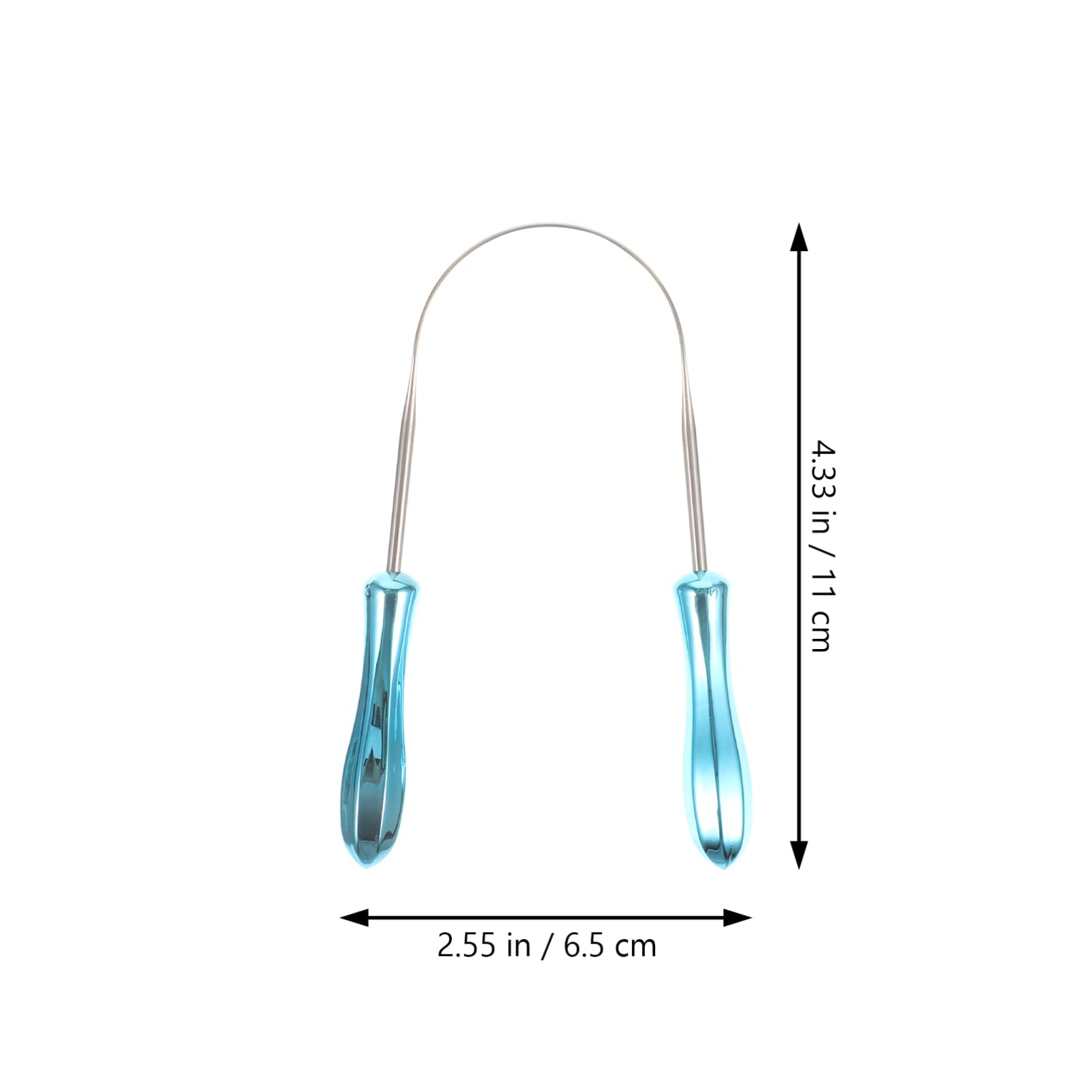 CALLARON 5 Set Raschietto Per Lingua Acciaio Inossidabile U Shaped Per Lingua E Rimozione Alitosi Strumento Orale Resistente E Portatile 2 Pezzi * 5