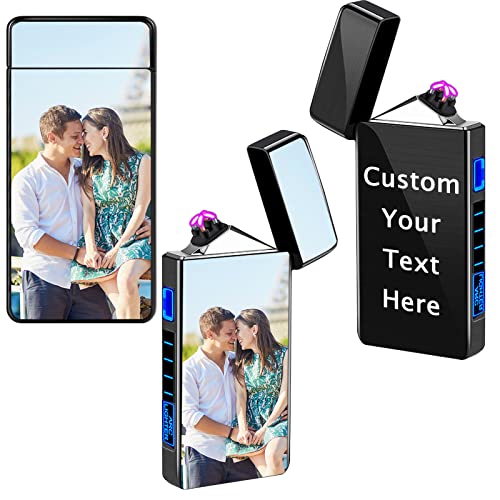 Encendedor eléctrico personalizado con foto y nombre miniatura 2
