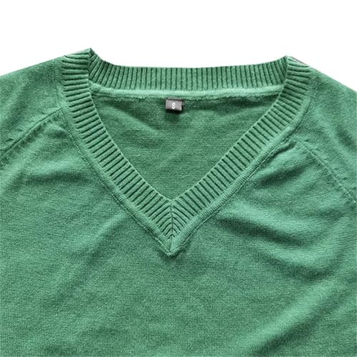 Men‘S Autumn Winter Business Casual Sweater Knit Woolen Pullover V Neck Sweater Pullover Tops4