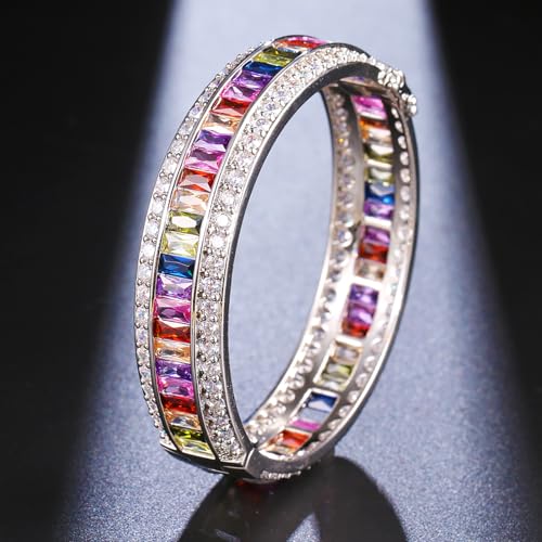 Women Amethyst Bracelets Garnet Ruby Blue Sapphire Tennis Bracelet Bridal Girl Girlfriend Jewelry4