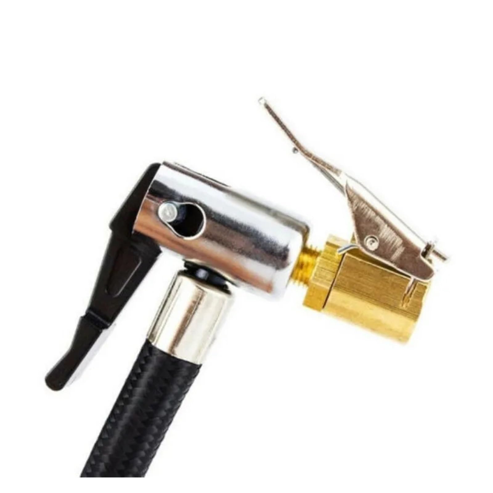Adattatore a clip for connettore a morsetto for valvola della pompa di gonfiaggio dei pneumatici for auto portatile Parti del compressore in ottone 8mm 1/2/4/6 pezzi(6pcs Golden)