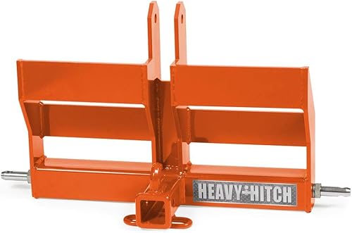 Barra de tracción del receptor de enganche de 3 puntos de categoría 1, con soporte de doble peso, color naranja