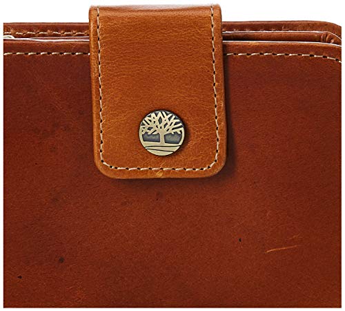 Timberland Women's Leather Rfid Small Indexer Wallet Billfold, Cognac, One Size4