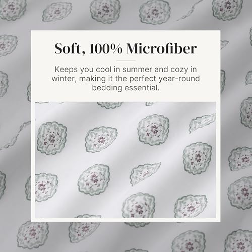 Draps imprimés en microfibre douce Modern Threads pour des nuits sereines - 6
