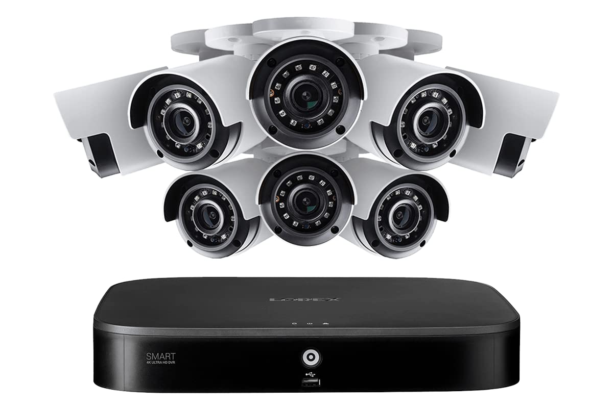 Lorex 4KA88-3 8-Channel 2TB 4K DVR System with 8 cameras