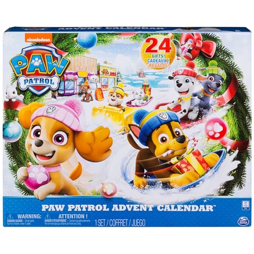 Paw Patrol – Advent Calendar with 24 Collectible Plastic Figures